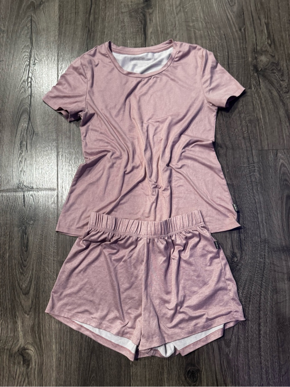Eddie Bauer Dusty Pink Short Sleeve and short Pajama Set size small women